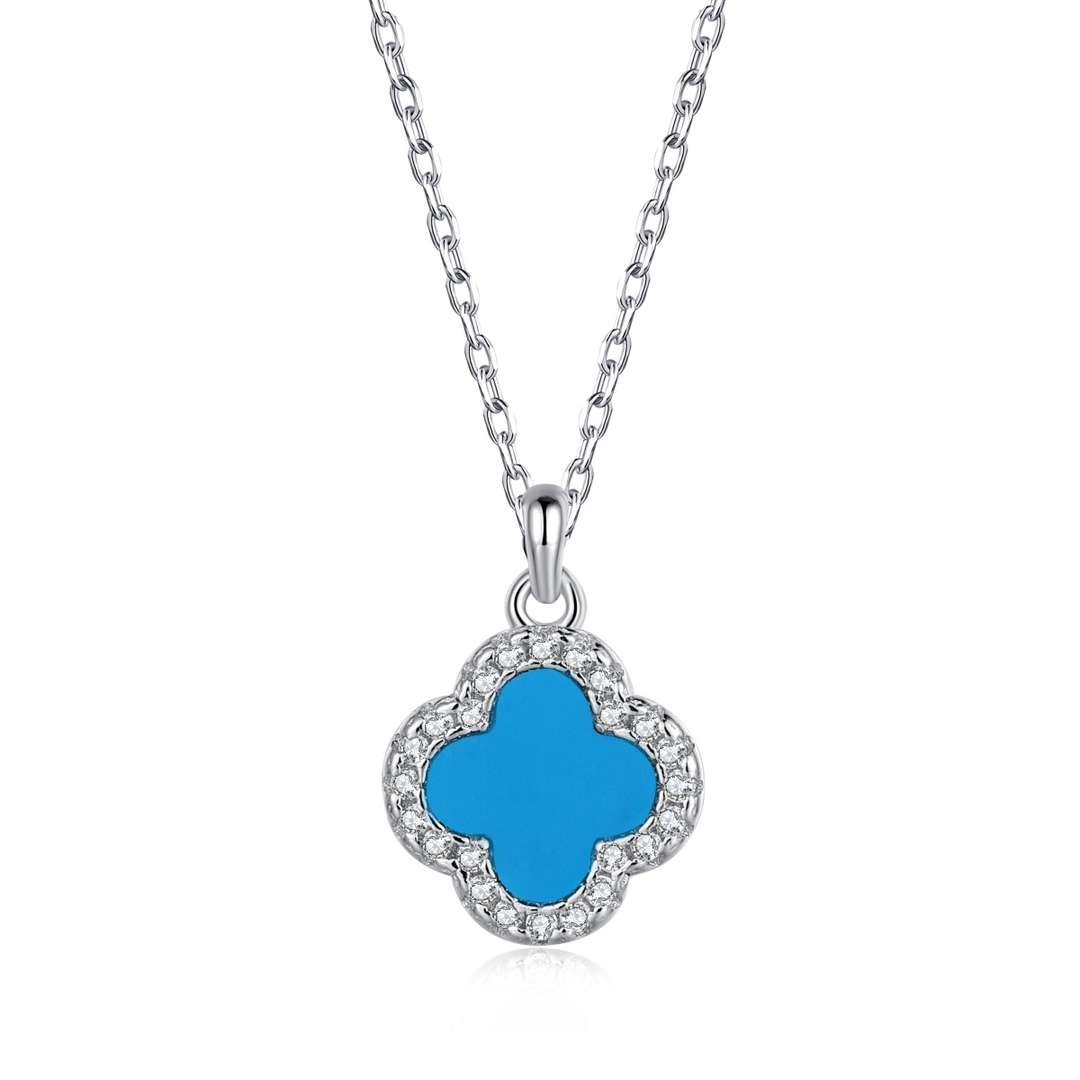 [Vivid Aurora]Dainty Flower Shape Necklace