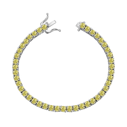 [Vivid Aurora]Ornate Dazzling Round Cut Tennis Bracelet