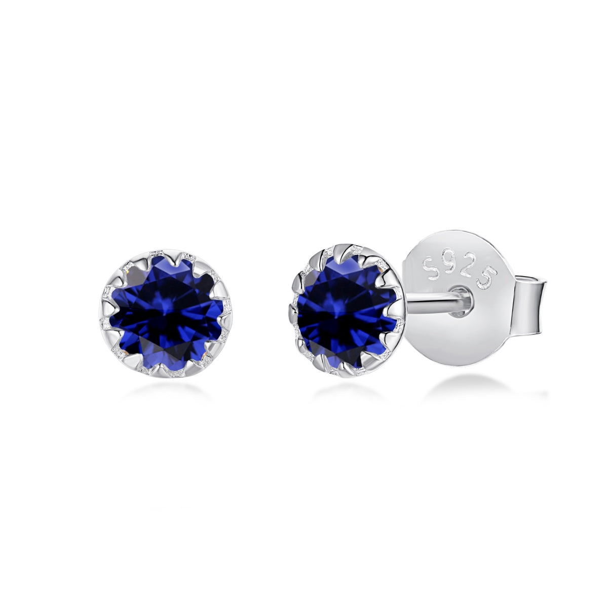 [Vivid Aurora]Sparkling Colorful Round Shape Earrings