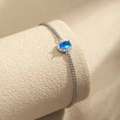 [Vivid Aurora]Exquisite Oval Shape Bracelet