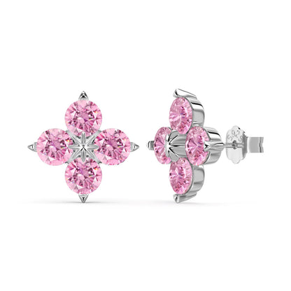 [Vivid Aurora]Four-Leaf Clover Eight-Pointed Star Earrings