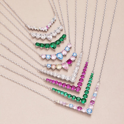 [Vivid Aurora]Dazzling Rainbow Necklace