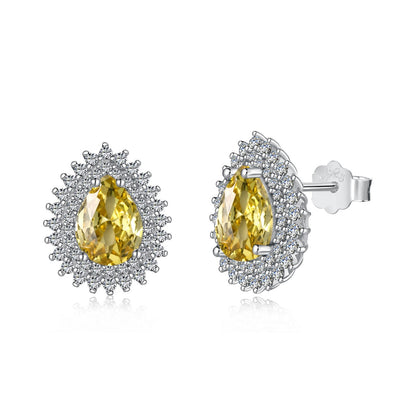 [Vivid Aurora]Delicate Gorgeous Pear Cut Daily Earrings