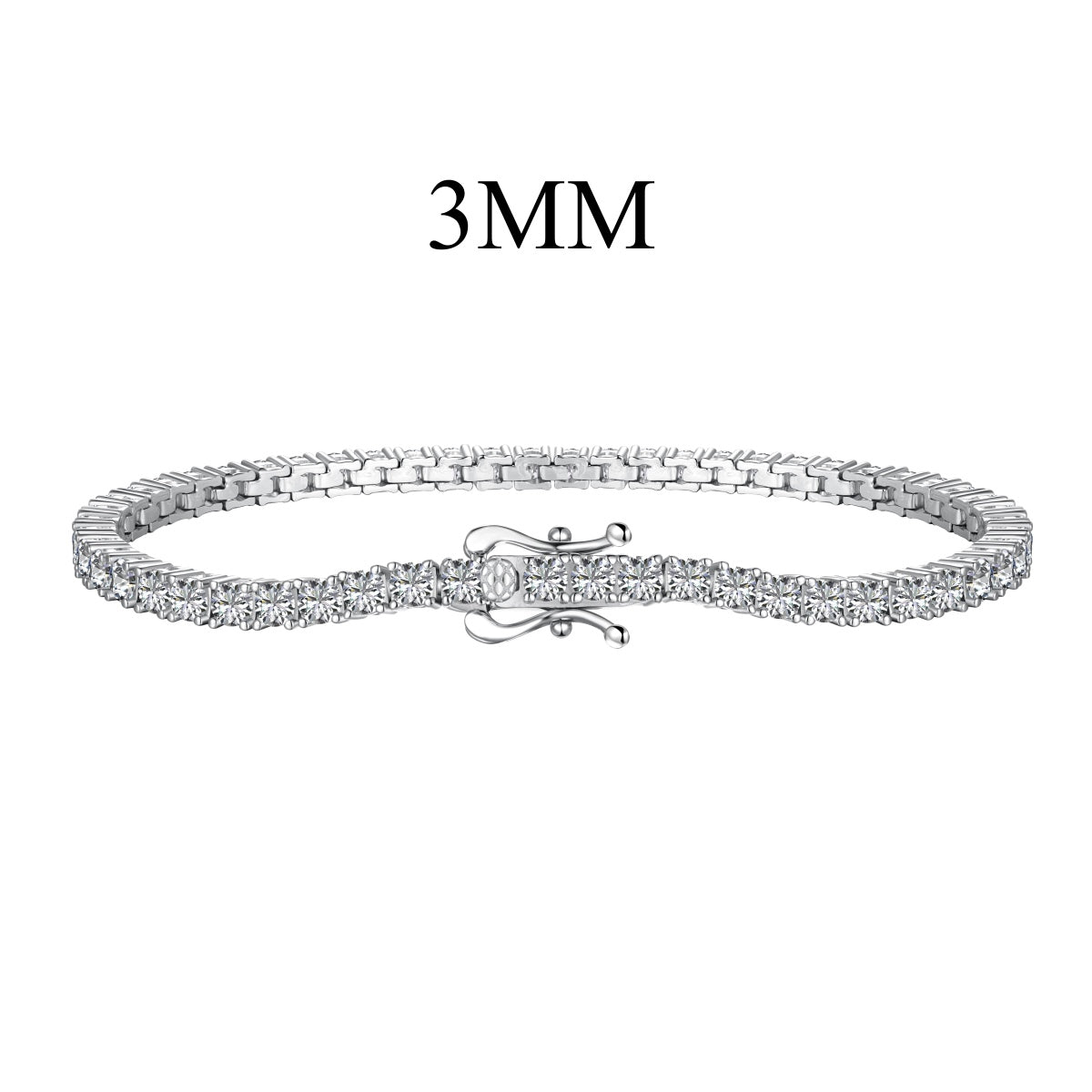 [Vivid Aurora]Dainty Charming Round Cut Tennis Bracelet